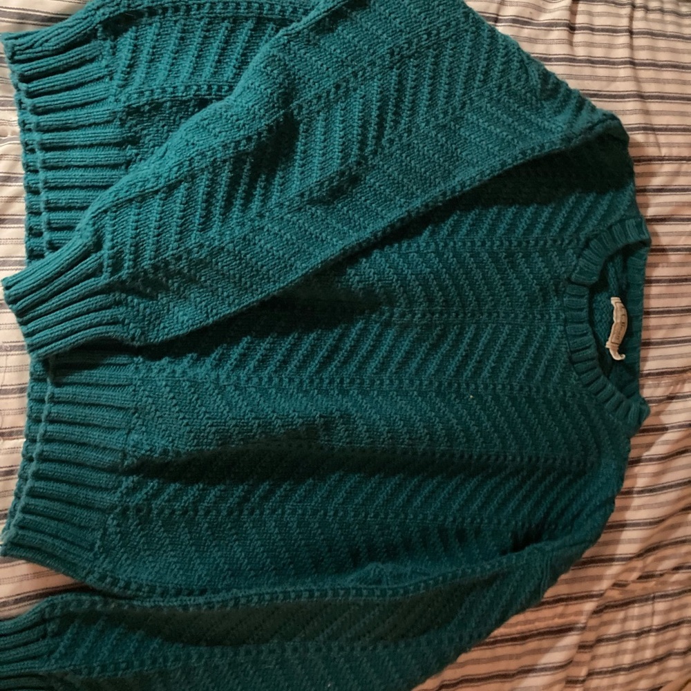 Blue green L.L. Bean sweatshirt